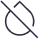Crossed out water droplet icon