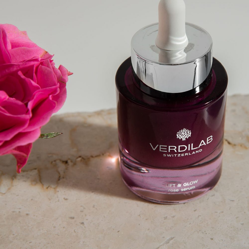 Verdilab's Lift & Glow Rose Serum bottle