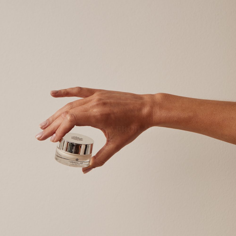 VerdiLab's Vitamin C Cream in a model's hand